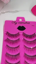 Load and play video in Gallery viewer, Lashes (5 pairs). Volumizing cruelty free false eye lashes