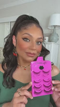 Load and play video in Gallery viewer, Lashes (5 pairs). Volumizing cruelty free false eye lashes