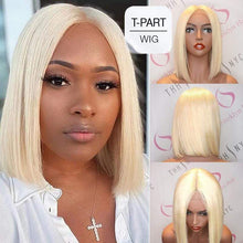 Load image into Gallery viewer, Oly Virgin Hair Blonde Bob Wig Lace Front Human Hair Wigs 13x4 Lace Wigs 100% Human Virgin Hair
