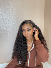 Load image into Gallery viewer, Oly Virgin Hair Deep Curly 13x4 Lace Front Wig, Pre Plucked Natural Hair Line, 100% Human Virgin Hair Wigs
