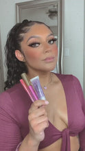 Load and play video in Gallery viewer, Glitter lip gloss (Matte).
